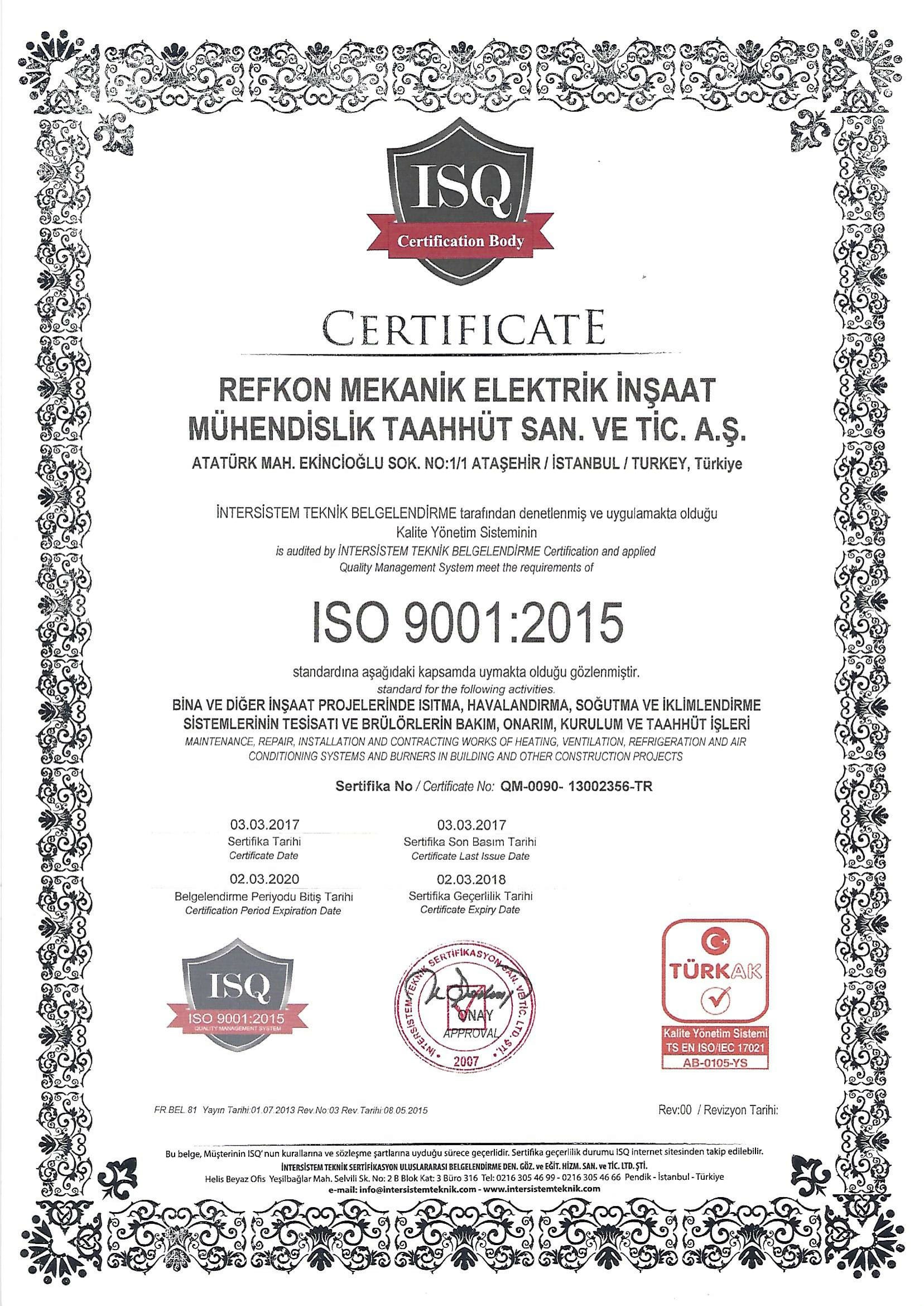 ISO 9001:2015